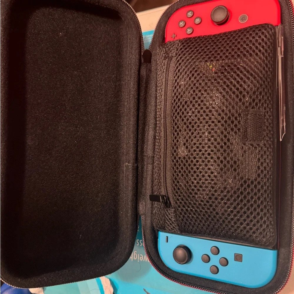 Nintendo Switch with Black Travel Case Bundle